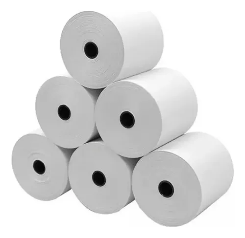 Rollos Papel Térmico 80mm X 80mm Color Blanco